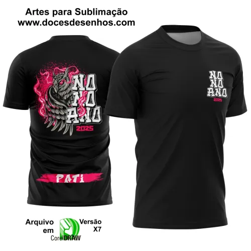 Estampa Para Camiseta Escolar Nono Ano – Arte Vetor - Uniforme Concluintes 2025 – 9º Ano 2025: Estilo Coruja