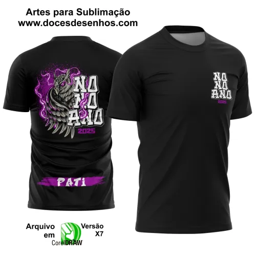 Estampa Para Camiseta Escolar Nono Ano – Arte Vetor - Uniforme Concluintes 2025 – 9º Ano 2025: Estilo Coruja