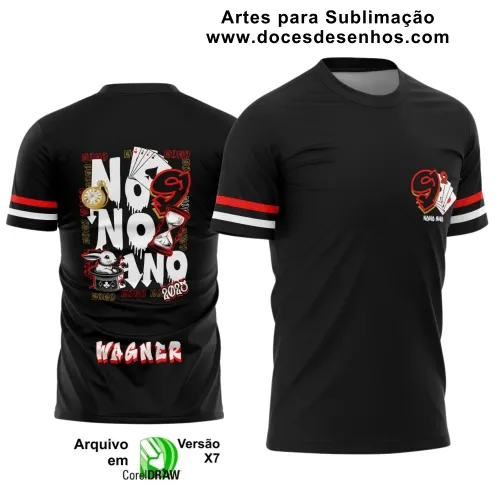 Estampa para Camiseta Escolar – Arte Vetor - Uniforme Concluintes 2025 – Nono Ano: Estilo Coelho