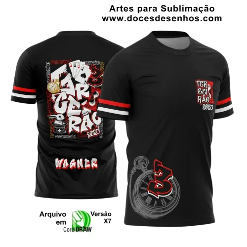 Estampa para Camiseta Escolar – Arte Vetor - Uniforme Concluintes  2025 – Terceirão: Estilo  Coelho