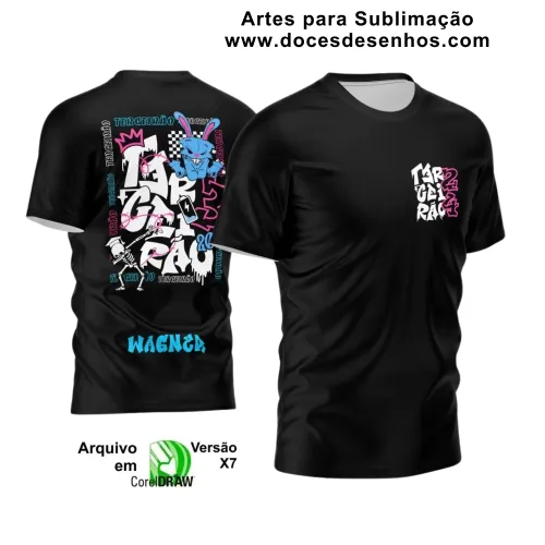 Estampa para Camiseta Escolar – Arte Vetor - Uniforme Concluintes  2025 – Terceirão: Estilo  Coelho