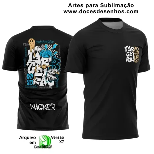 Estampa para Camiseta Escolar – Arte Vetor - Uniforme Concluintes – Terceirão: Estilo Águia