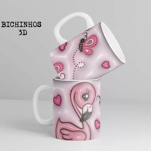 Estampas Canecas – Bichinhos 3D – Bruna Molina