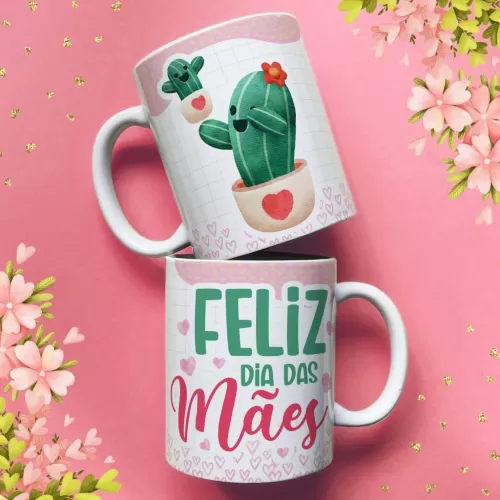 Estampas Canecas – Dia das Mães Cactos