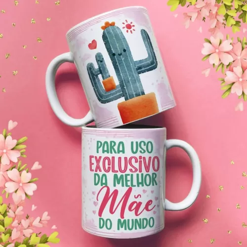 Estampas Canecas – Dia das Mães Cactos