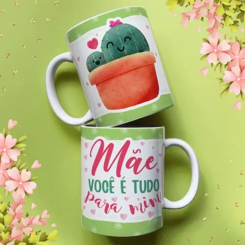 Estampas Canecas – Dia das Mães Cactos