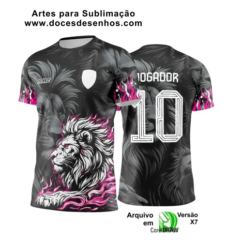 Interclasse 2025: Arte Vetor de Camiseta Escolar com Estilo Leão