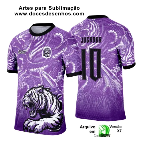 Interclasse 2025: Arte Vetor de Camiseta Escolar com Estilo Tigre