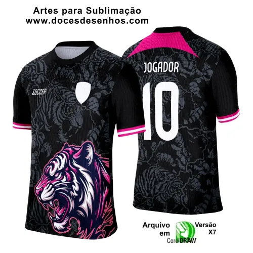 Interclasse 2025: Arte Vetor de Camiseta Escolar com Estilo Tigre