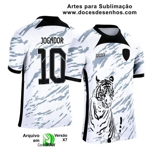 Interclasse 2025: Arte Vetor de Camiseta Escolar com Estilo Tigre