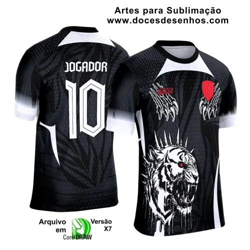 Interclasse 2025: Arte Vetor de Camiseta Escolar com Estilo Tigre