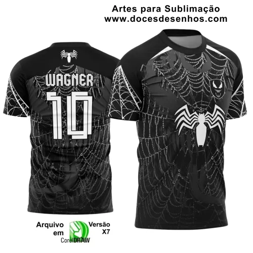 Interclasse 2025: Arte Vetor de Camiseta Escolar com Estilo Venom