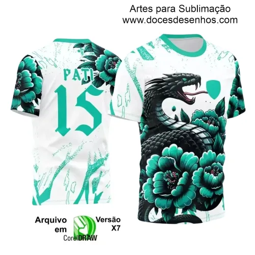 Interclasse 2025: Arte de Camiseta Escolar com Estilo Cobra