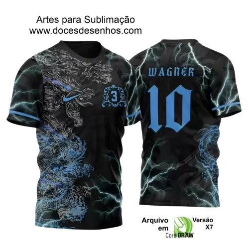 Interclasse 2025: Arte de Camiseta Escolar com Estilo Dragão