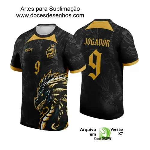 Interclasse 2025: Arte de Camiseta Escolar com Estilo Dragão