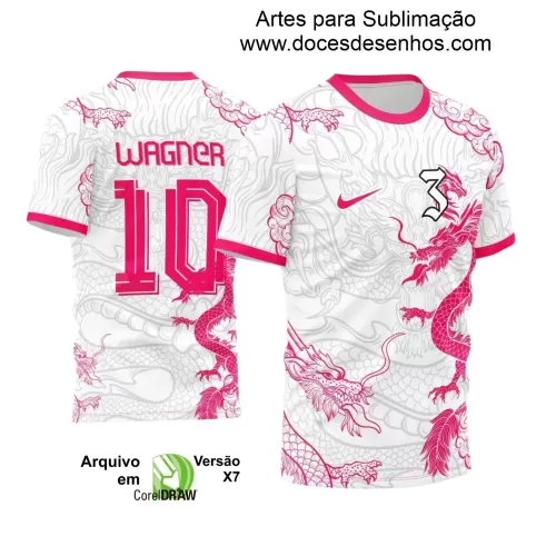 Interclasse 2025: Arte de Camiseta Escolar com Estilo Dragão