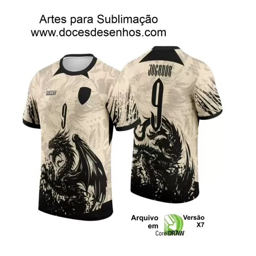 Interclasse 2025: Arte de Camiseta Escolar com Estilo Dragão