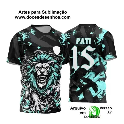 Interclasse 2025: Arte de Camiseta Escolar com Estilo Leão