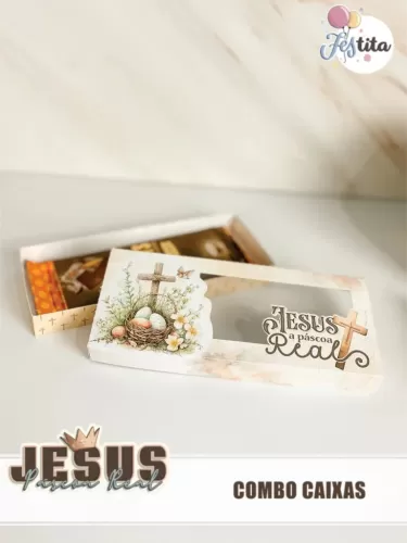 Jesus Páscoa Real – Kit Caixas Chocolates (Tita)