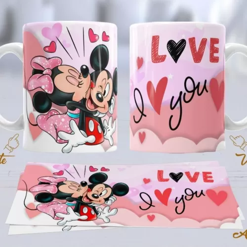 Kit Artes Canecas – Mickey e Minnie