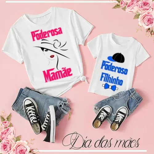 Kit Camisetas Dia das Mães – Mãe e Filho(a)