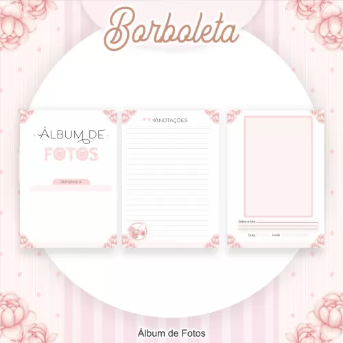 Kit Completo Borboleta – Escolar | Saúde – Encadernação – Pamella Vieira