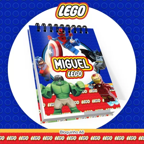 Kit Completo Volta às Aulas 2024 (Encadernação) – LEGO Heróis – Pamella Vieira