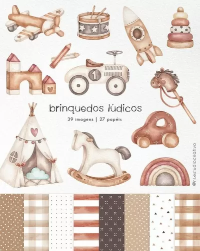 Kit Digital – Etiquetas Brinquedos Lúdicos (Ni Studio)