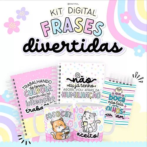 Kit Digital Frases Divertidas – Letterinhas