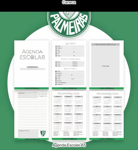 Kit Escolar 2024 Saúde Encadernação – Palmeiras – Pamella Vieira