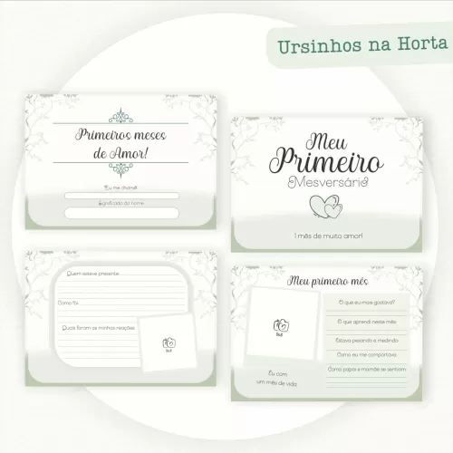 Kit Maternidade Clube Baby – Ursinhos na Horta – Pamella Vieira