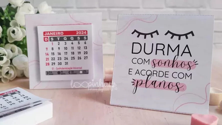 Mini Calendários 2024 – Editável em Canva