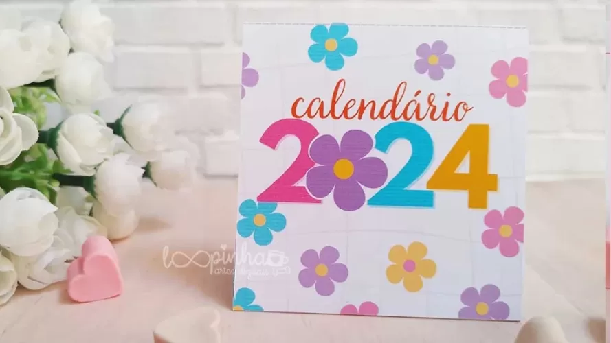 Mini Calendários 2024 – Editável em Canva