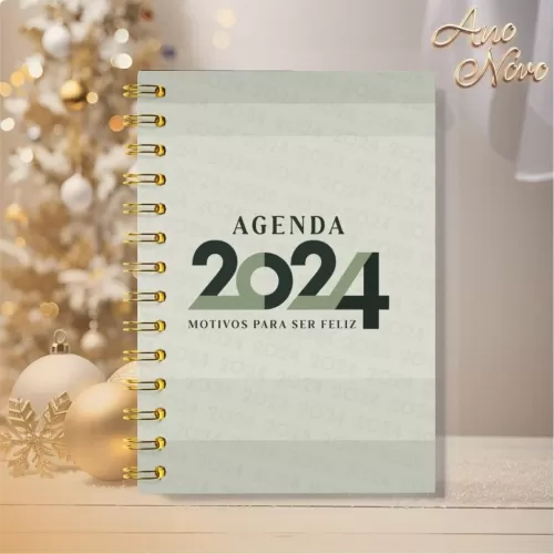 Pacote de Capas Agendas Personalizadas – Ano Novo 2024 V23 (Vintage)