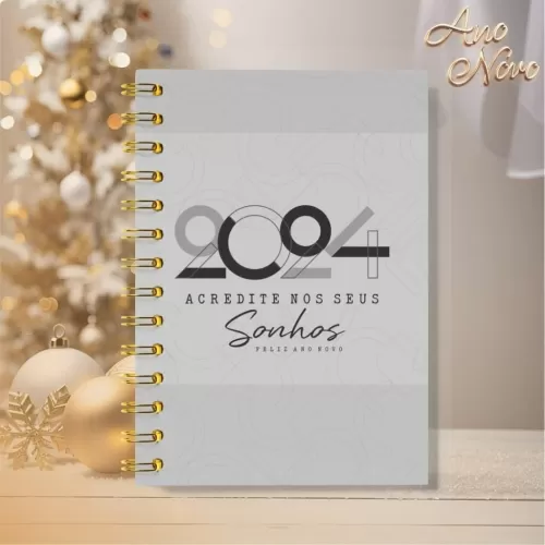 Pacote de Capas Agendas Personalizadas – Ano Novo 2024 V23 (Vintage)