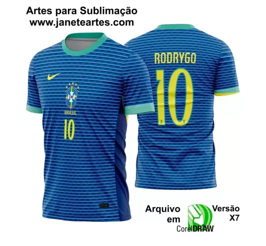Template Camisa Brasil Reserva 2024 - 2025