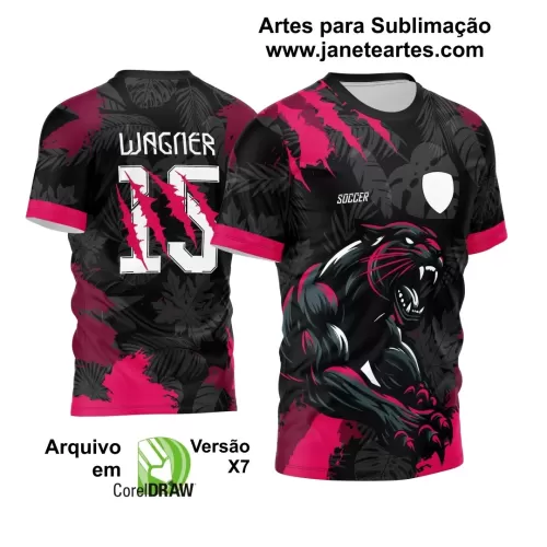 Template Camisa InterClasse 2024 Pantera Negra Pink