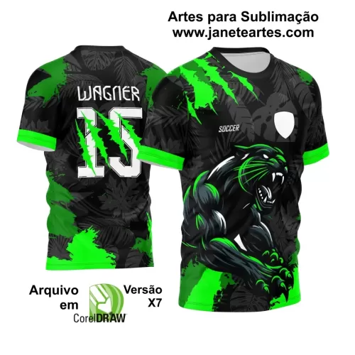 Template Camisa InterClasse 2024 Pantera Negra e Verde 