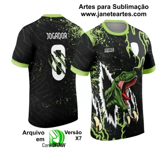 Template Camisa Interclasse  2024 - Futebol - Dino