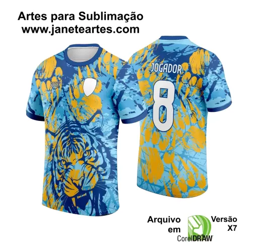 Template Camisa Interclasse 2024 - Tigre Azul

