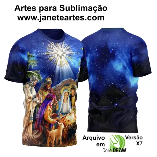 Template Camisa - Natal 2024 -  Sagrada Família