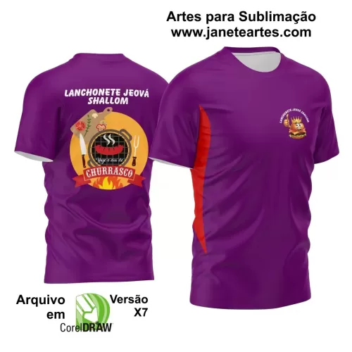 Template Camisa Profissão 2024 - Lanchonete Churrascaria