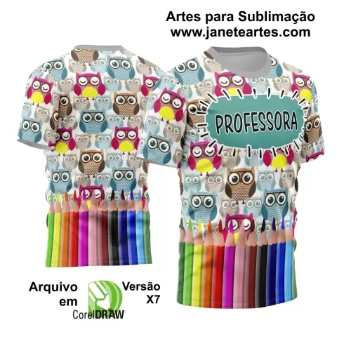 Template Camisa Profissão - Professora 2024