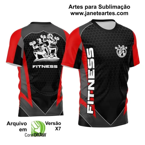 Template Estampa Camisa Preta - Profissão - Personal Trainer Academia Fitness